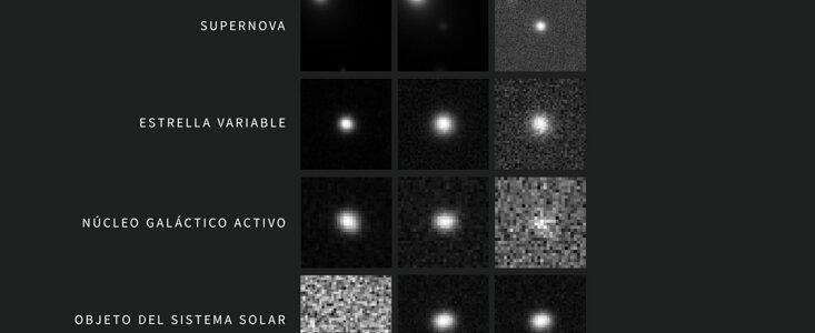 Capturando el cosmos cambiante: Ejemplos de Alertas del Observatorio Rubin de NSF–DOE