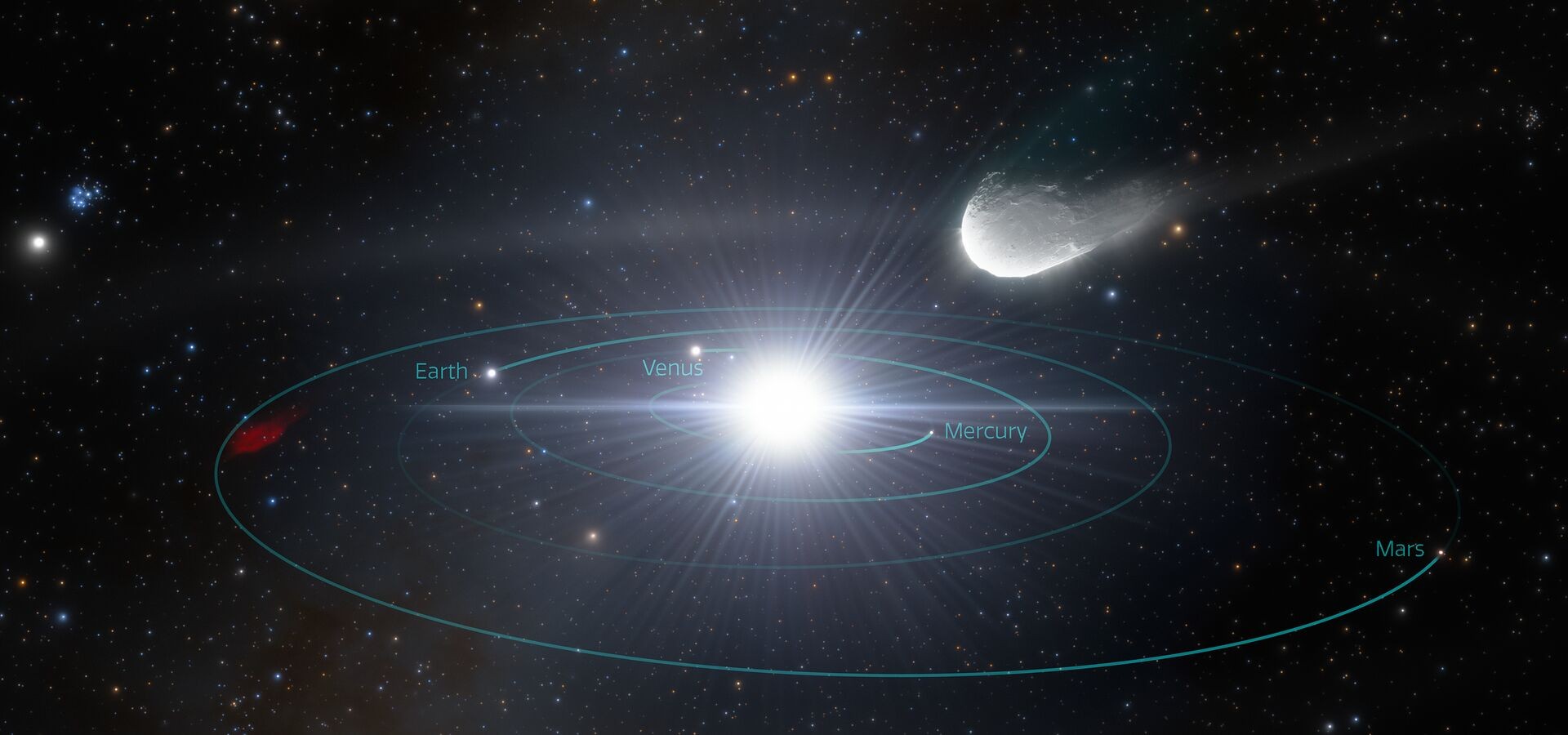 Artist Impression: Interstellar object rapidly approaching our Solar System