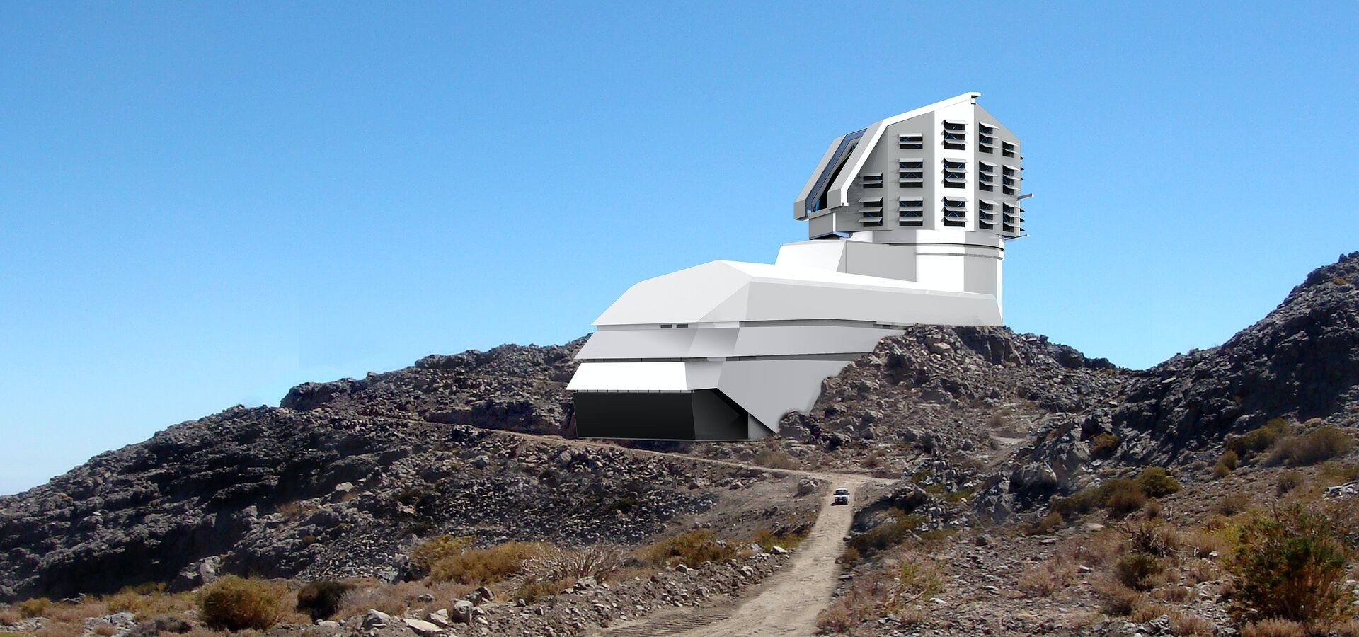 LSST photograph and a rendering mix